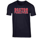 Boston Forever Baseball Fan Distressed T Shirt