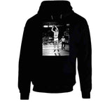 Retro Larry Bird Jump Shot Boston Basketball Fan Black T Shirt