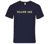 Yellow Sox Boston Baseball Fan  T Shirt
