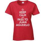 Juan Agudelo Keep Calm Pass To New England Soccer T Shirt