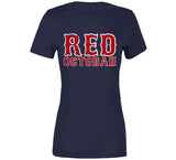 Red Octobah Boston Baseball Fan T Shirt