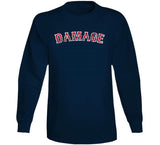 Boston Damage Distressed Baseball Fan T Shirt