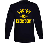Boston Vs Everybody Hockey Fan Distressed T Shirt