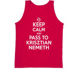 Krisztian Nemeth Keep Calm Pass To New England Soccer T Shirt
