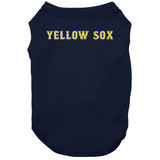 Yellow Sox Boston Baseball Fan  T Shirt