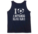 Antonio Delamea Mlinar I Heart New England Soccer T Shirt