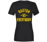 Boston Vs Everybody Hockey Fan Distressed T Shirt