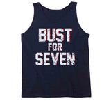 Bust For Seven New England Football Fan T Shirt