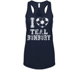 Teal Bunbury I Heart New England Soccer T Shirt