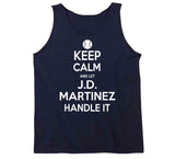 JD Martinez Keep Calm Boston Baseball Fan T Shirt