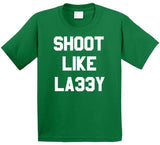 Larry Bird Shoot Like Larry Boston Basketball Fan T Shirt