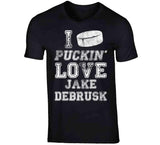 Jake DeBrusk I Love Boston Hockey Fan T Shirt