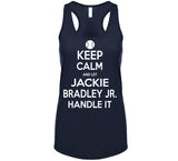 Jackie Bradley Jr Keep Calm Boston Baseball Fan T Shirt