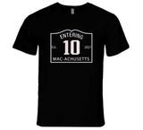 Entering Mac Achusetts Mac 10 Mac Jones New England Football Fan v2 T Shirt
