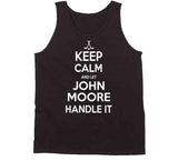 John Moore Keep Calm Boston Hockey Fan T Shirt