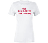 The Red Sleeves Are Coming New England Defense Football Fan v4 T Shirt