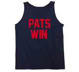 Pats Win New England Football Fan T Shirt