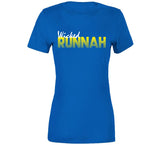 Boston Marathon inspired 26.2 miles City Wicked Runnah V4 T Shirt