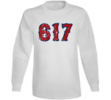 Boston Champs 617 Area Code Boston Baseball Fan Distressed T Shirt