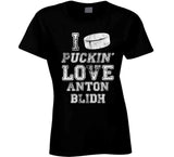 Anton Blidh I Love Boston Hockey Fan T Shirt