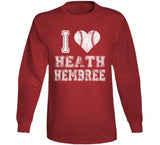 Heath Hembree I Heart Boston Baseball Fan T Shirt