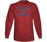 Savages In The Box Boston Baseball Fan V2 T Shirt