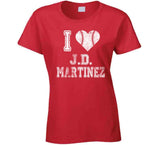 JD Martinez I Heart Boston Baseball Fan T Shirt