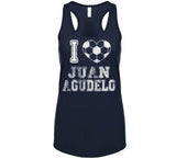 Juan Agudelo I Heart New England Soccer T Shirt