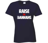 Raise The Bannahs Distressed New England Football Fan T Shirt