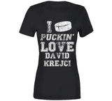 David Krejci I Love Boston Hockey Fan T Shirt