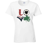 Boston Sports Teams Boston Love Hockey Basketball Football Baseball Fan T Shirt