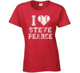 Steve Pearce I Heart Boston Baseball Fan T Shirt