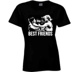 Larry Bird And Dr J Best Friends Boston Basketball Fan T Shirt