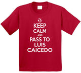 Luis Caicedo Keep Calm Pass To New England Soccer T Shirt