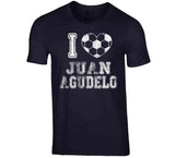 Juan Agudelo I Heart New England Soccer T Shirt