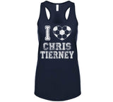Chris Tierney I Heart New England Soccer T Shirt