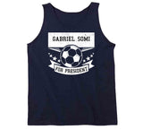 Gabriel Somi For President New England Soccer T Shirt