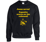 Jesus Saves Esposito Scores on the rebound Boston Hockey Fan v2 T Shirt